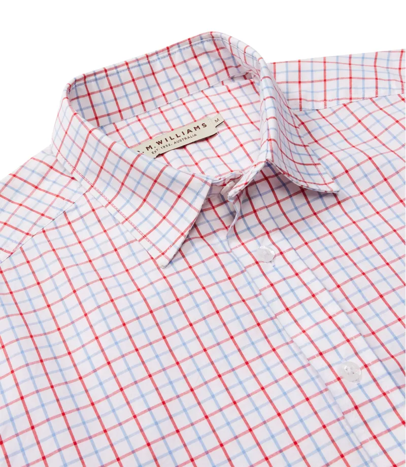 RM Williams Classic Shirt Blue White Red-4